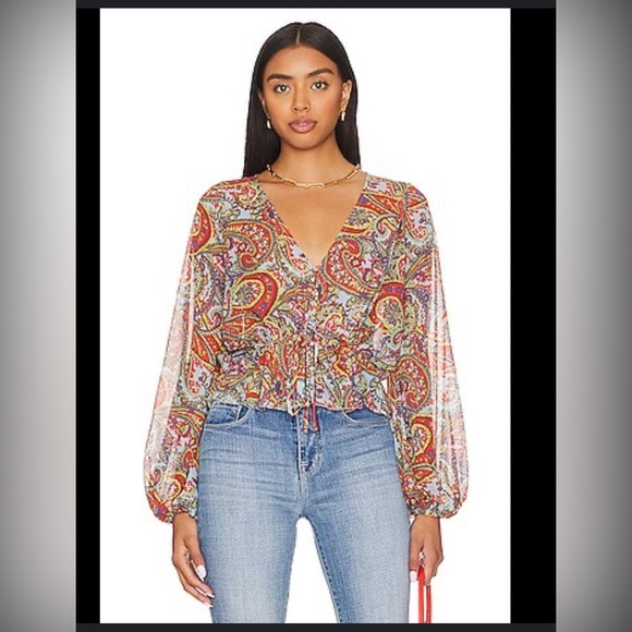 L'AGENCE
Pixie paisley-print crepe de chine blouse - Picture 8 of 10